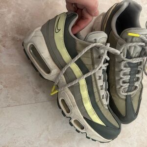 Nike Air Max Shoes in Gray and Lime